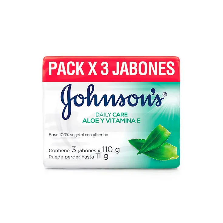 JABON JOHNSONS ALOE VERA 3X110G