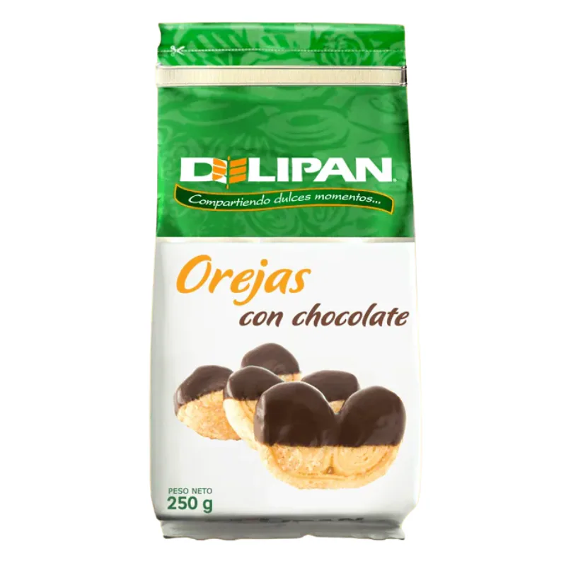 FUNDA OREJAS CON CHOCOLATE DELIPAN 250GR