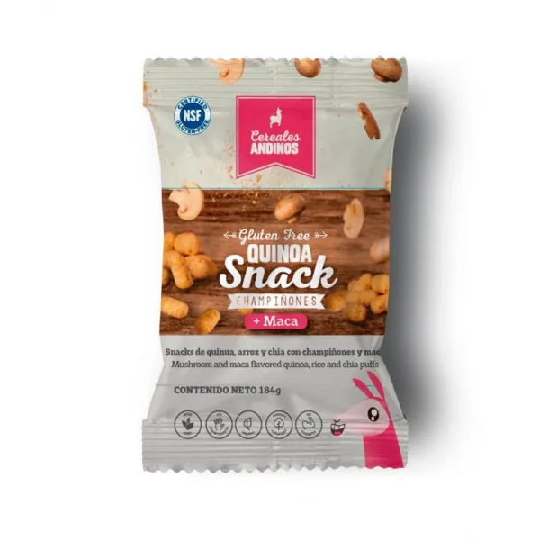 SNACK DE QUINUA CHAMPIÑONES 184GR