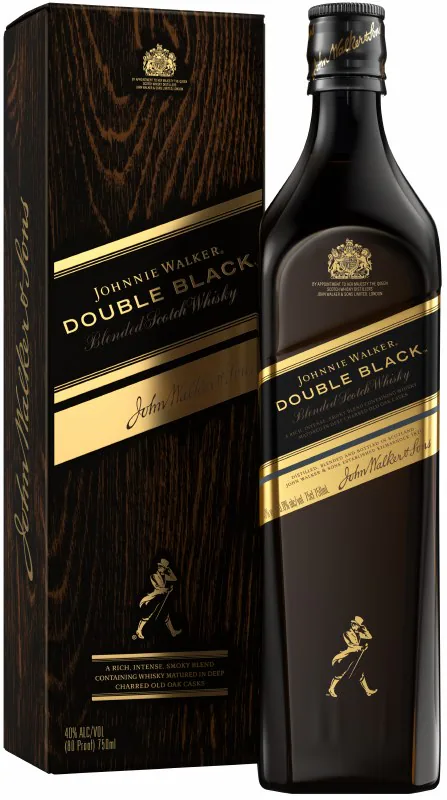 JOHNNIE WALKER DOUBLE BLACK 750ML