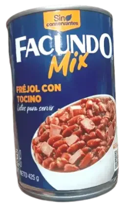 FREJOL CON TOCINO FAC 300G (CX12)