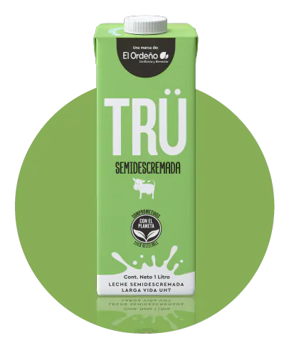 LECHE TRU SEMIDESCREMADA CARTON 1L