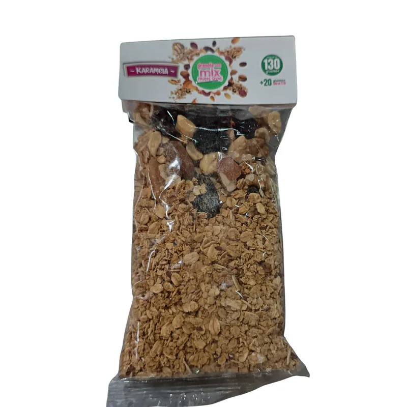 GRANOLA MIX FRUTOS SEC KARAMELA FDA 130G
