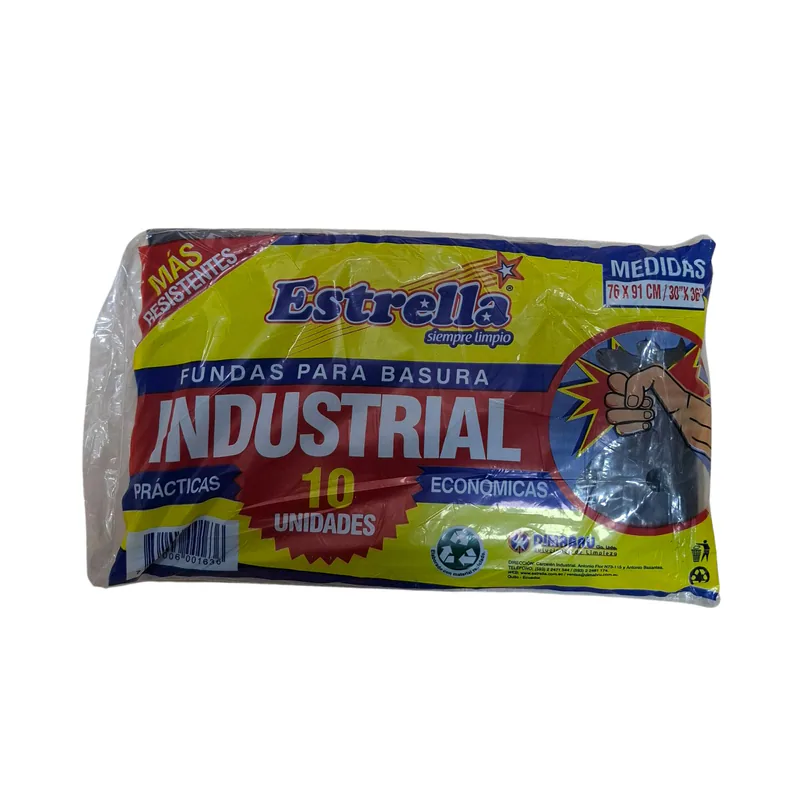 FUNDA BASURA INDUST EST X10 X70