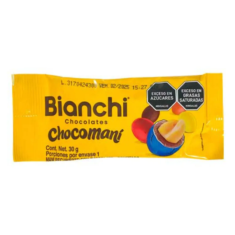 CHOCOLATE BIANCHI CHOCOMANI 30G