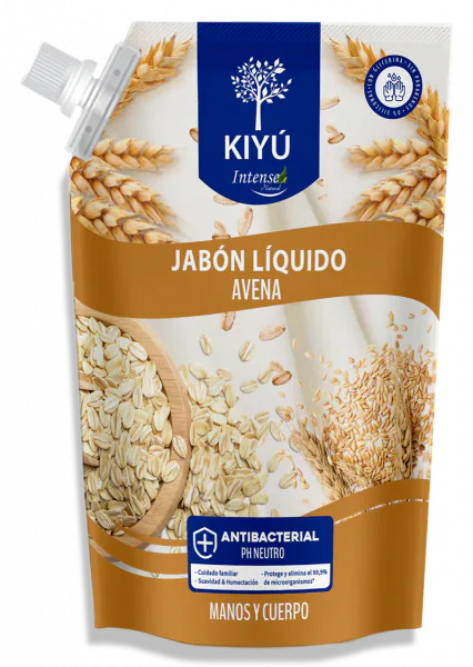 JABON LIQ ANTIB 650ML AVENA KIYU DOYP 12C