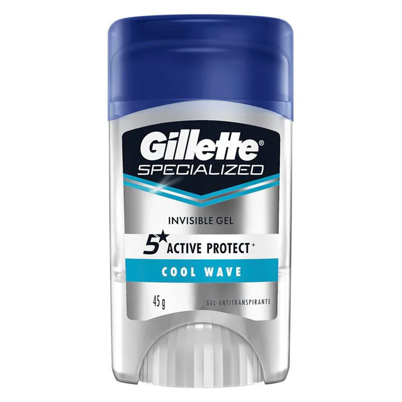 DESODORANTE GEL INVISIBLE GILLETTE COOL WAVE 45GR