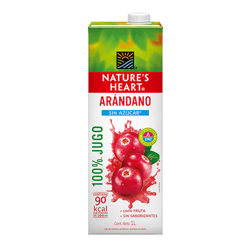 JUGO DE ARANDANO NATURES HEART S/AZUCAR 1L