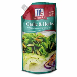 VINAGRETA HIERBAS Y AJO 200G MC CORMICK