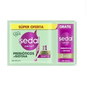SEDAL SHAMPOO PREBIOTICOS BIOTINA 10X20MLAC 8ML