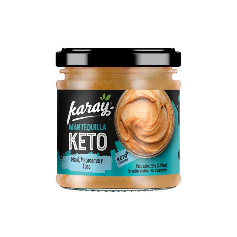 MANTEQUILLA DE MANI MACADAMIA KETO KARAY 225G