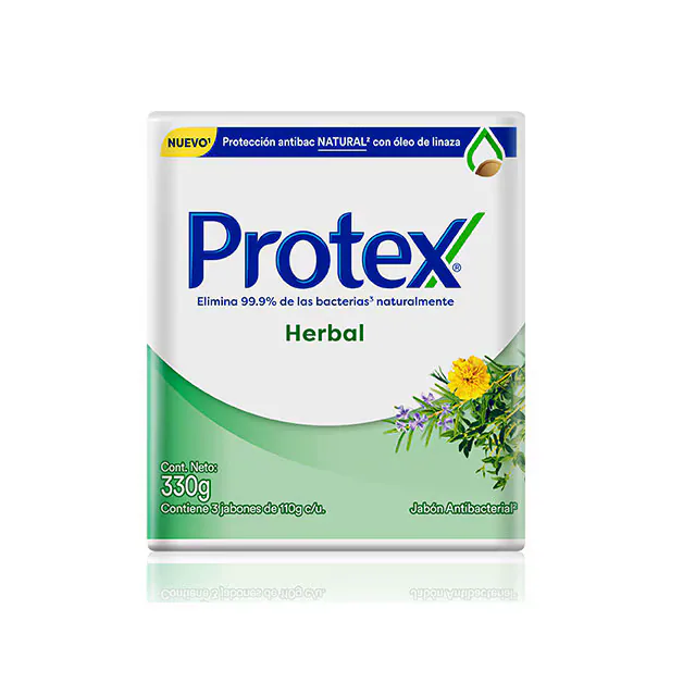 JABON PROTEX HERBAL 330GR X3UND