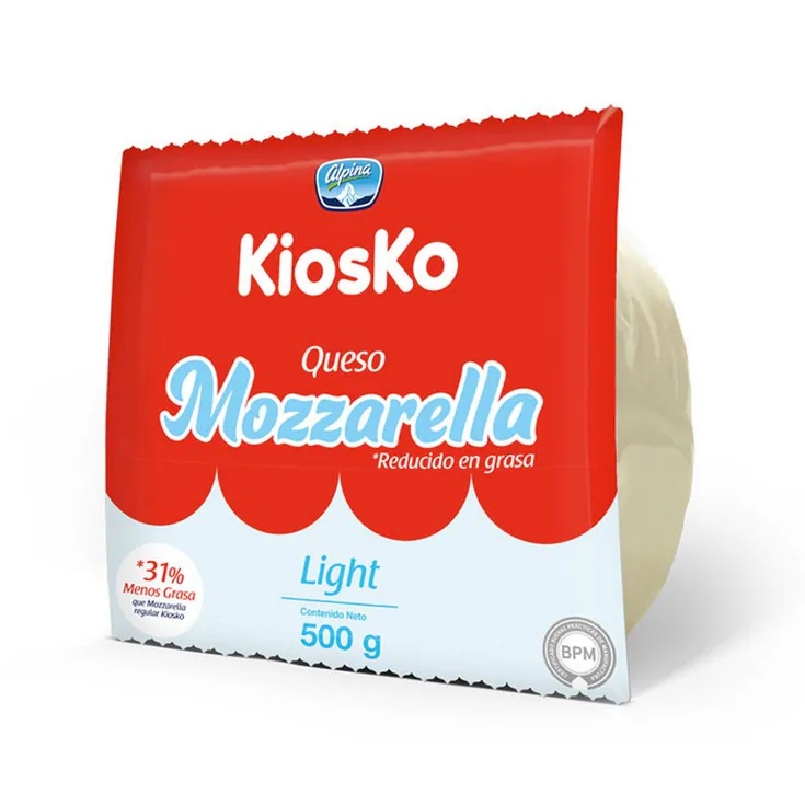 QUESO MOZARELLA LIGHT 500G KIOSKO