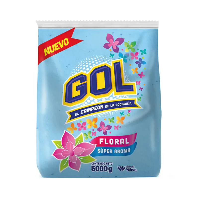 DETERGENTE GOL POLVO FLORAL 5K