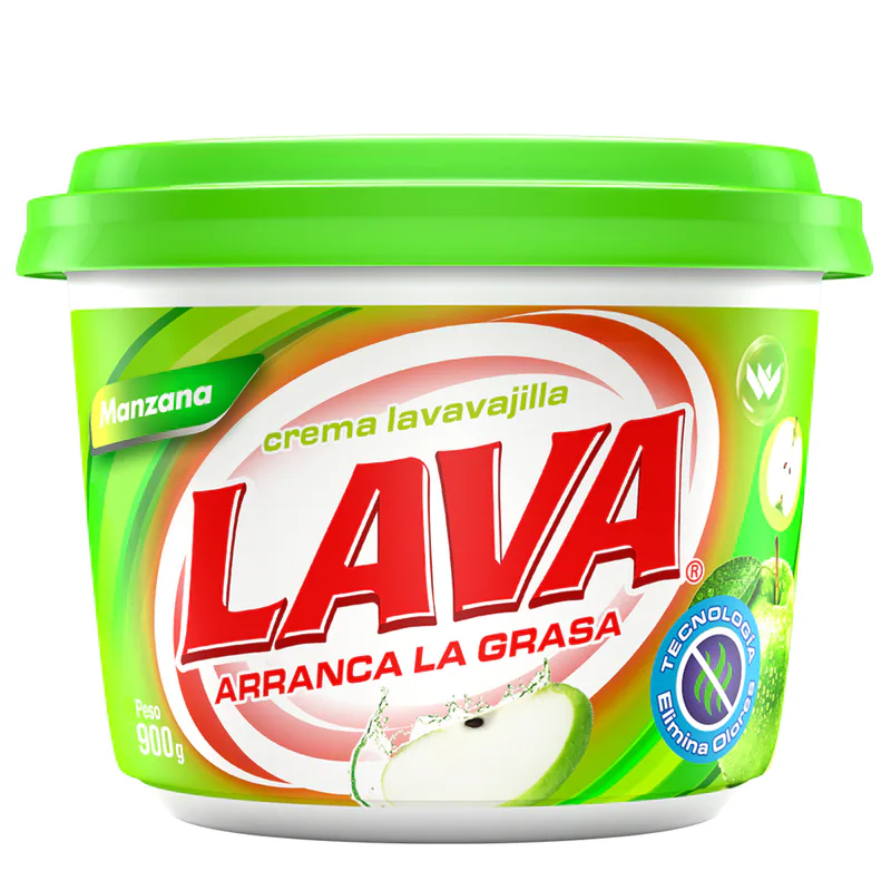 CREMA LAVAVAJILLA LAVA MANZANA VERDE 900GR