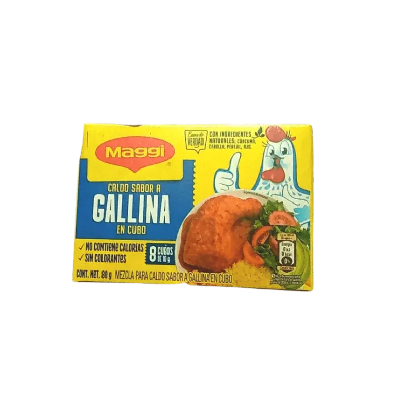 CUBO CALDO GALLINA MAGGI X8CUB 80G