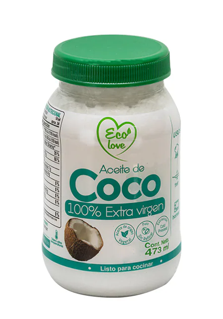 ACEITE DE COCO EXTRA VIRGEN 473ML ECOLOVE