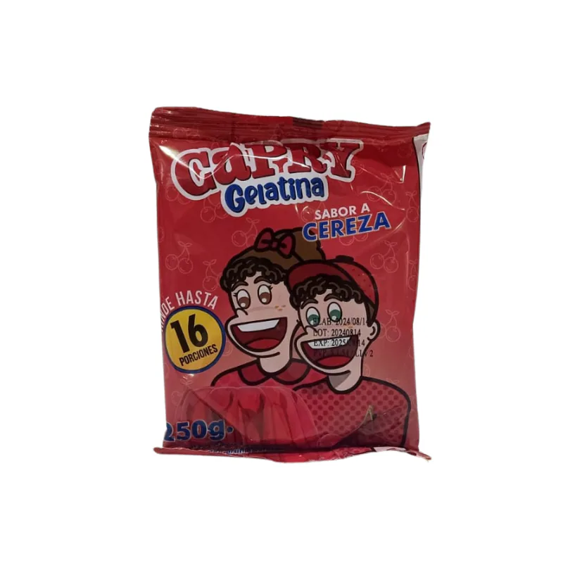 GELATINA CAPRY CEREZA 250G