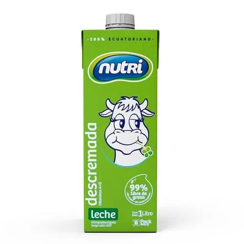 LECHE NUTRI DESCREMADA CARTON 1LT X 12