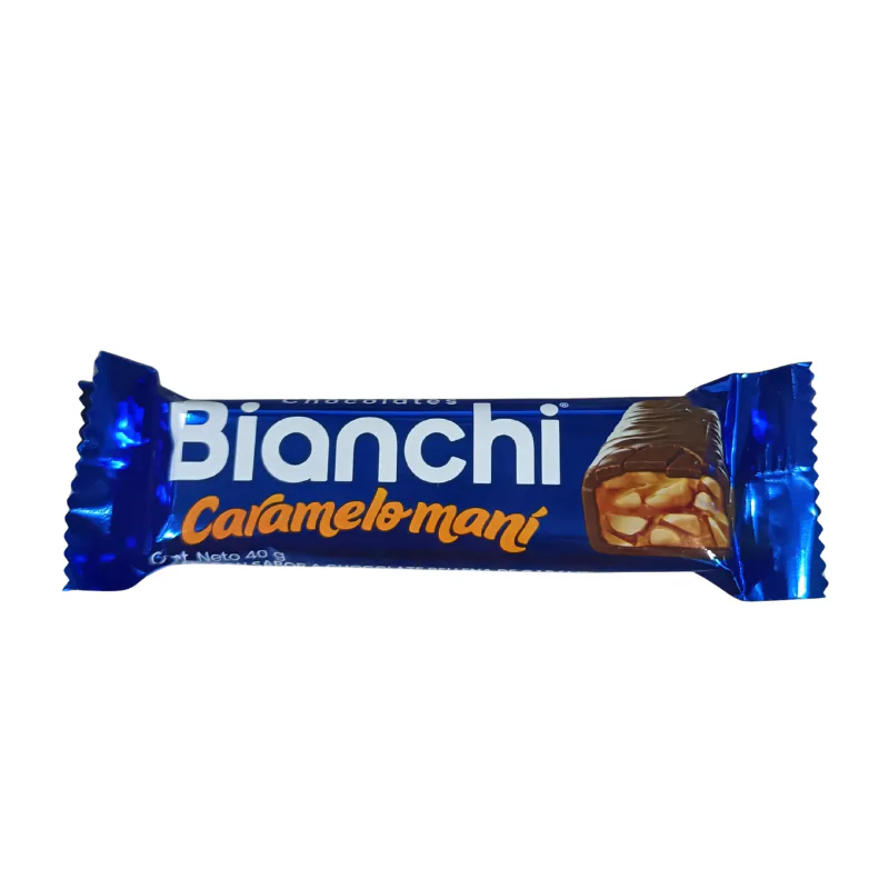 BIANCHI CHOCOLATE CARAMELO MANI 40G (12)