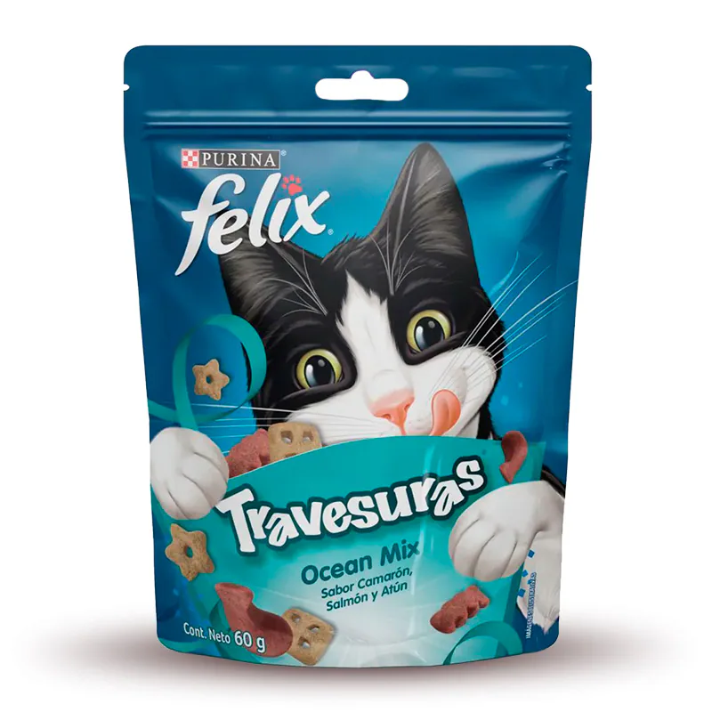 FELIX TRAVESURAS OCEAN CAMARON SALMON Y ATUN 60GR.