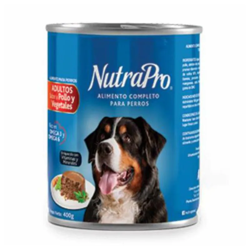 POLLO PERRO ADULTO 400G LATA NUTRA PRO