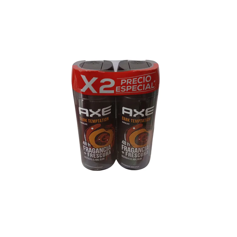 DESODORANTE AXE DARK TEMPTATION X2 150ML
