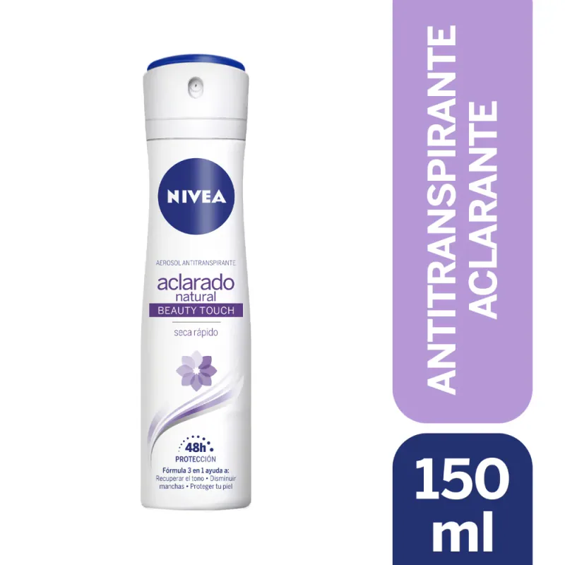 DESOD.NIVEA SPRAY FEM ACLA NAT BEAUTY TOUCH 150