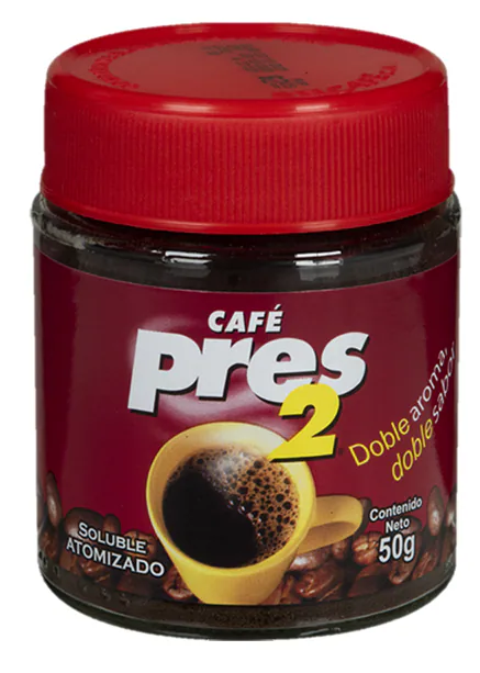 CAFE PRES 2 VASO SOLUBLE FRASCO 50G
