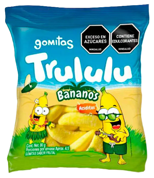 TRULULU GOMITAS BANANOS ACIDITOS 80GR