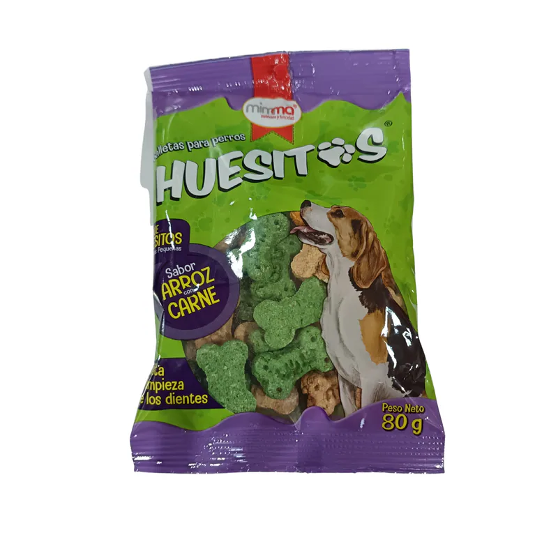 GALLETAS PEQUE HUESITOS ARROZ/CARNE P/PERROS 80 GR
