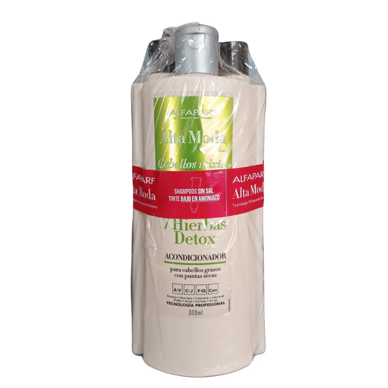 PACK SHAMPOO 7 HIERBAS DETOX ALFAPARF 2SH/AC