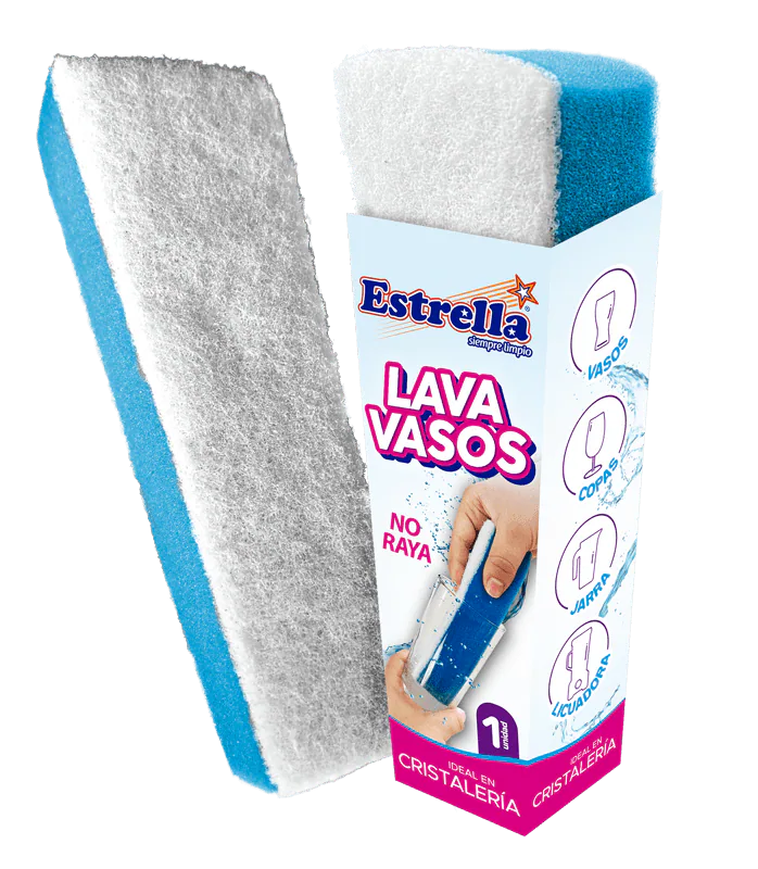 ESPONJA LAVA VASOS ESTRELLA 30C