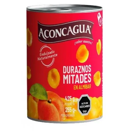 DURAZNOS EN ALMIBAR 425gr ACONCAGUA