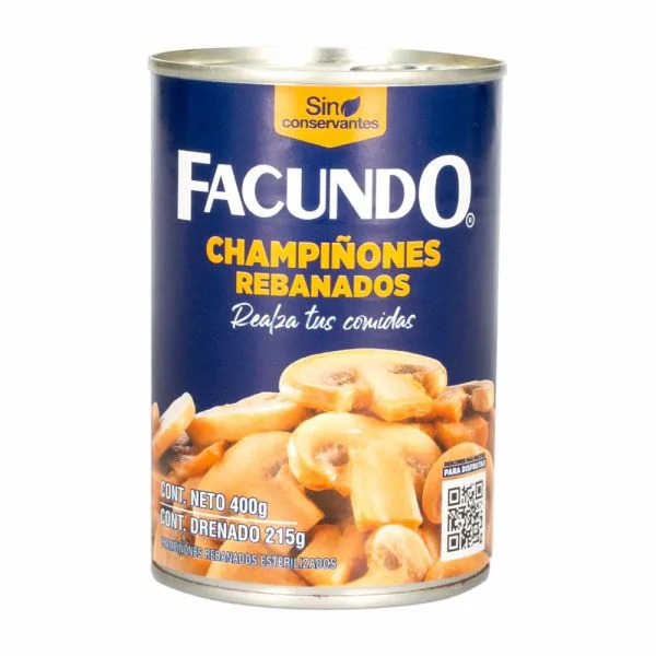 CHAMPIÑONES REBANADOS FAC 400GR