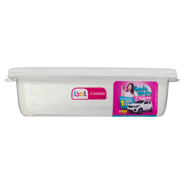 HERMETICO RECTANGULAR SANREMO TRANSPARENTE