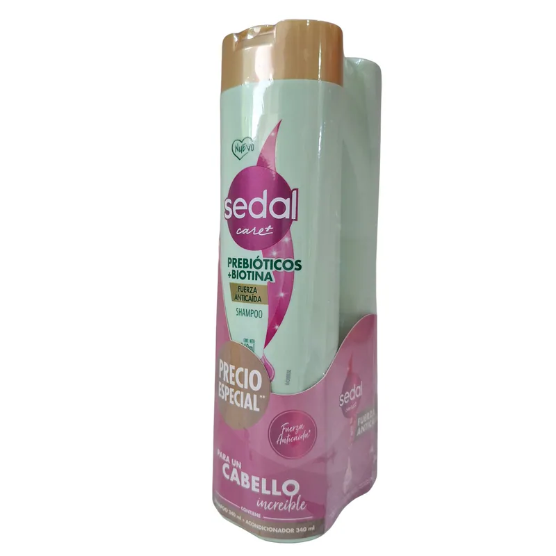 SHAMPOO/ACONDIC SEDAL PREBIOTICOS BIOTINA X2X340ML