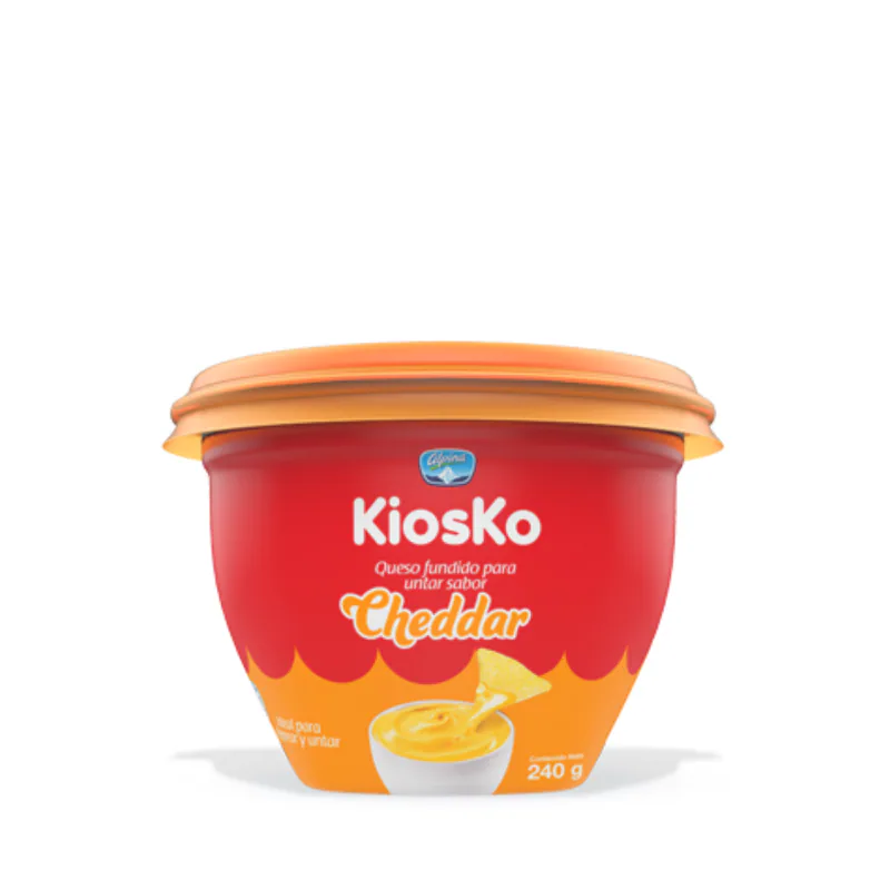 QUESO CHEDDAR 240G KIOSKO