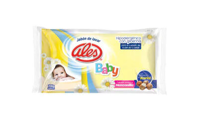 JABON MANZANILLA ALES BABY 200GR 48X1