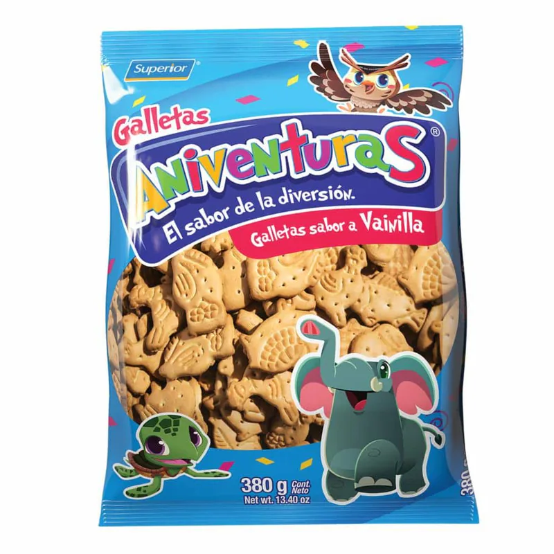 GALLETA ANIVENTURAS VAINILLA 380GR (12)