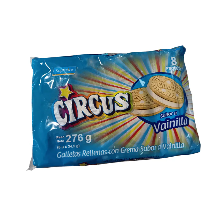 GALLETA CIRCUS VAINILLA 276GR