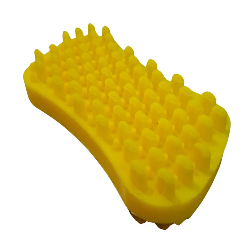 CEPILLO MASAJEADOR PARA PERRO PELO CORTO SILICONA PET KING 11.8X6X2.7CM