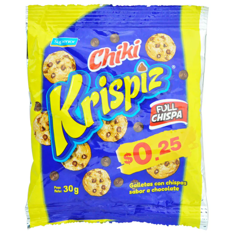 GALLETA CHIKI KRISPIZ CHISPAS 30G (CAJ48)