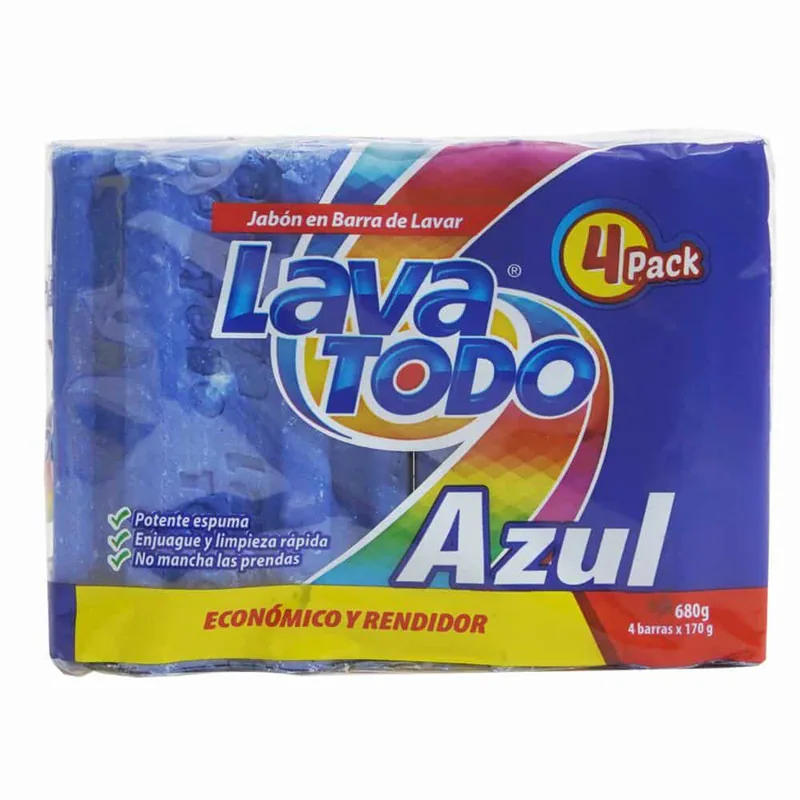 JABON LAVATODO AZUL 680G X4U