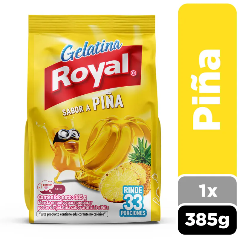 GELATINA ROYAL PIÑA 385G