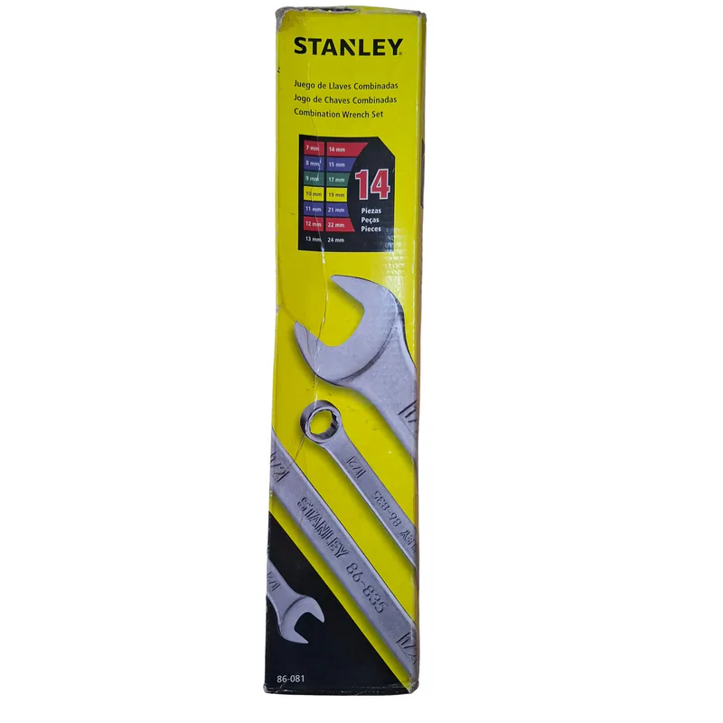 LLAVES MIXTAS JUEGOS STANLEY 7MM24 MM 14 PZS 9786081