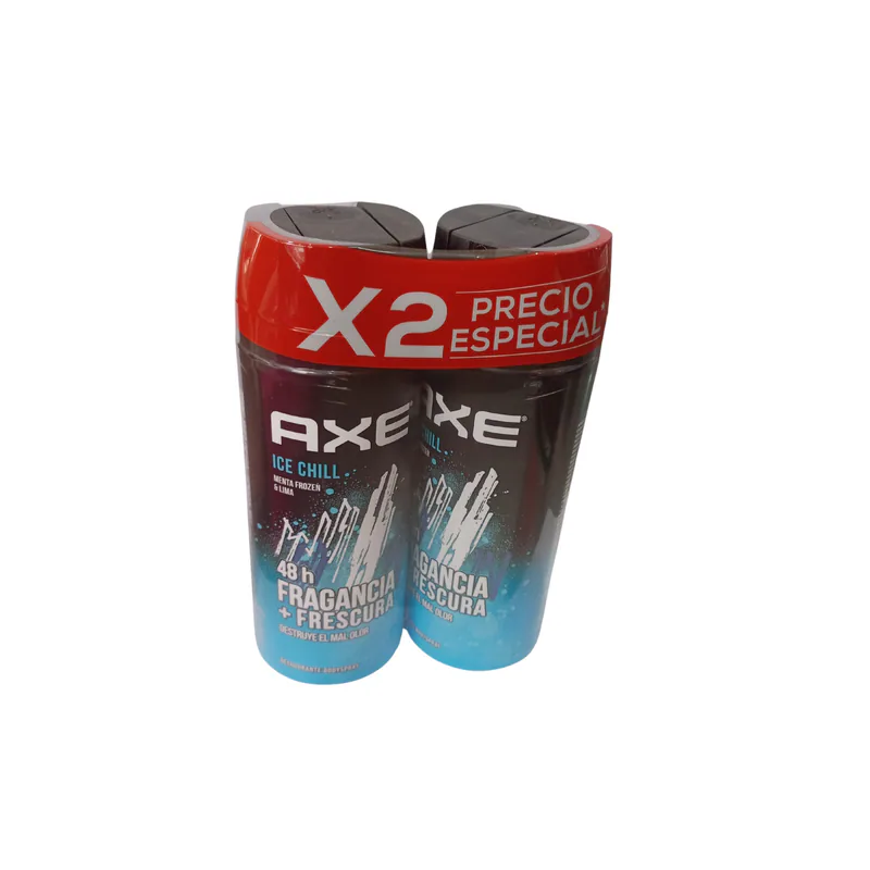 DESODORANTE AXE ICE CHILL MENTA FROZEN LIMA X2X150ML