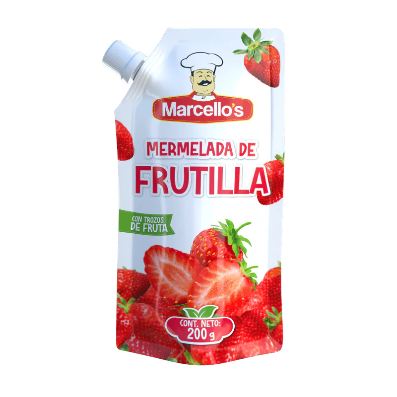 MERMELADA DE FRUTILLA MARCELLOS DOYPACK 200G