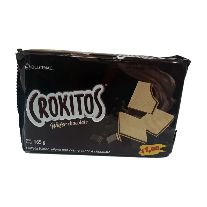 CROKITOS WAFFER CHOCOLATE 165G X 24