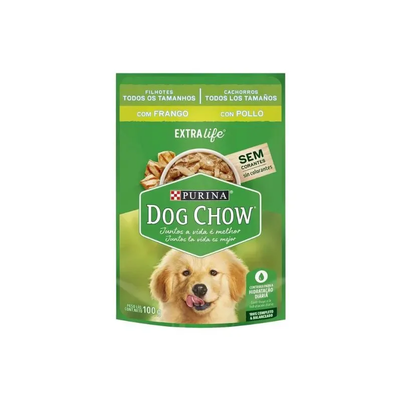 PATE DOG CHOW CON POLLO CACHORROS 100GR